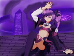  aisha aisha_(elsword) elsword magic_circle purple_hair 