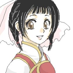  black_hair da_qiao koei lowres shin_sangoku_musou smile 