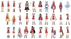  32girls 6+girls aisaka_sayo akashi_yuuna asakura_kazumi ayase_yue blonde_hair blonde_hair chao_lingshen cocone cocone_fatima_rosa dark_skin evangeline_a_k_mcdowell everyone hakase_satomi hasegawa_chisame highres izumi_ako kagurazaka_asuna kakizaki_misa karakuri_chachamaru kasuga_misora kodansha konoe_konoka kufei kugimiya_madoka legs mahou_sensei_negima mahou_sensei_negima! miyazaki_nodoka multiple_girls murakami_natsumi naba_chizuru nagase_kaede narutaki_fumika narutaki_fuuka ookouchi_akira sakurazaki_setsuna saotome_haruna sasaki_makie shiina_sakurako tatsumiya_mana yotsuba_satsuki young younger yukihiro_ayaka zazie_rainyday 