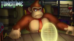  ape atelid banana_peel brown_body brown_fur crystal_coconut diddy_kong donkey_kong_(character) donkey_kong_(series) donkey_kong_country_(tv_series) fur gorilla haplorhine kongo_bongo male mammal meme monkey muscular muscular_male new_world_monkey night nintendo pecs pondering_my_orb primate spider_monkey tokeitime 