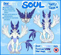  ambiguous_gender anthro anthrofied digital_drawing_(artwork) digital_media_(artwork) english_text fan_character frillious generation_2_pokemon legendary_pokemon lugia model_sheet nintendo pokemon pokemon_(species) pokemorph pronouns solo soul tail text 