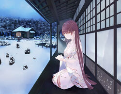  japanese_clothes kimono original saijou_haruki winter 