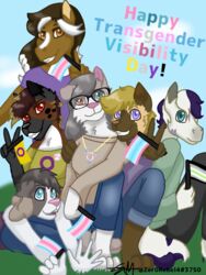  aaryn_(zer0rebel4) agender_pride_colors ambiguous_gender anthro arm_hug autumn_(zer0rebel4) bird_dog blonde_hair blue_eyes border_collie bottomwear brimstone_(zer0rebel4) brown_body brown_eyes brown_fur brown_hair brown_mane brown_markings canid canid_demon canine canis clothed clothing cloud collie daisy_(zer0rebel4) demon denim denim_bottomwear denim_clothing digital_media_(artwork) domestic_dog english_text equid equine eyewear female flag flag_(object) floppy_ears fur fur_markings gender_symbol gender_symbol_necklace german_shepherd gesture glasses grass grey_body grey_fur grey_hair grey_markings group hair hand_gesture hand_on_shoulder hellhound herding_dog herm_(lore) heterochromia hi_res holding_flag holding_object hooves horse hunting_dog hybrid hyena intersex_pride_colors jackson_(zer0rebel4) jeans jewelry lgbt_pride long_hair looking_at_viewer lying male mammal mane markings mixed_breed mythological_canine mythological_creature mythology necklace nonbinary_(lore) nonbinary_pride_colors on_front one_ear_up outside pants pastoral_dog paws photo pink_nose plant pony pride_color_accessory pride_color_clothing pride_color_flag pride_color_jewelry pride_color_necklace pride_color_shirt pride_color_text pride_color_topwear pride_colors pride_pin purple_eyes purple_hair purple_mane purple_markings red_eyes red_hair sage_(zer0rebel4) sheepdog shirt short_hair sitting smile spaniel spots spotted_hyena spotted_markings striped_markings stripes subculture_pride_colors sweater symbol t-shirt tan_body tan_fur teeth text topwear trans_(lore) trans_man_(lore) trans_woman_(lore) transfeminine_pride_colors transgender_pride_colors transgender_symbol transmasculine_pride_colors v_sign white_body white_fur white_hair white_mane white_markings wolf yellow_markings zebra zer0rebel4 