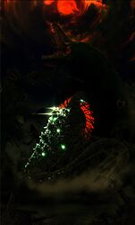  aura biollante bioluminescence daikaiju dinosaur epic giant_monster glowing godzilla godzilla_(series) kaijuu monster mutant spikes toho_(film_company) 