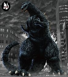  building city daikaiju dinosaur epic fire giant_monster godzilla godzilla_(series) kaijuu monochrome monster mutant spikes toho_(film_company) 