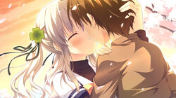  1boy clover_days female kissing tagme 