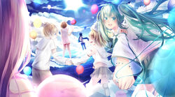  group hatsune_miku kagamine_len kagamine_rin kaito megurine_luka meiko vocaloid yuki_sakura 