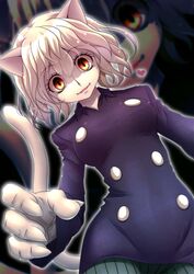  animal_ears cat_ears cat_tail female heart highres hunter_x_hunter nefelpitou rule_63 short_hair smile solo tail 