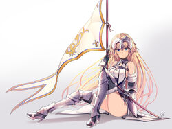  armor fate/apocrypha fate/stay_night heels jeanne_d&#039;arc jeanne_d&#039;arc_(fate) lee_seok_ho sword 