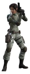  absurdres belt capcom female gun highres red_hair resident_evil resident_evil_operation_raccoon_city short_hair solo uniform weapon willow 