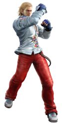  1boy 3d full_body highres male_focus namco simple_background solo steve_fox tekken 