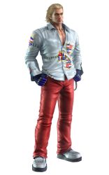  1boy 3d absurdres full_body highres male_focus namco simple_background solo steve_fox tekken white_background 