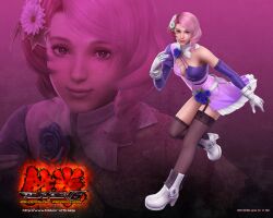  alisa_boskonovich alisa_boskonovitch android flower pink_hair tekken tekken_6 