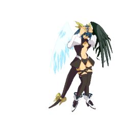  animated animated arc_system_works asymmetrical_wings dizzy guilty_gear guilty_gear_x guilty_gear_xx lowres necro pixel_art undine undine_(guilty_gear) wings 