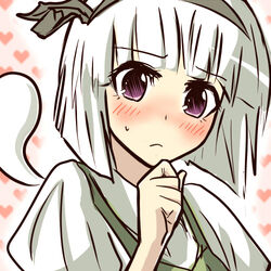  bad_id bad_pixiv_id blush ex_hien female hitodama konpaku_youmu konpaku_youmu_(ghost) lowres purple_eyes solo touhou 