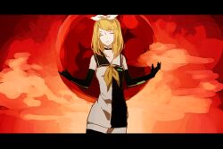  bad_id bad_pixiv_id blonde_hair closed_eyes elbow_gloves female gloves kagamine_rin lemontea letterboxed long_hair moon roshin_yuukai_(vocaloid) solo thighhighs vocaloid zettai_ryouiki 