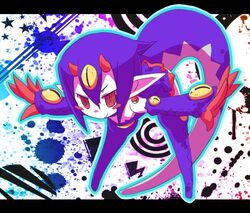  demon_girl desco desco_(disgaea) disgaea disgaea_4 lowres makai_senki_disgaea_4 red_eyes short_hair tail 