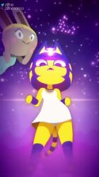  animal_crossing ankha ankha_(animal_crossing) bonbon_(animal_crossing) dancing nile_(doubutsu_no_mori) tagme tiffany_(animal_crossing) video zone 