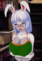  animal_humanoid anthro belly big_breasts breasts buckteeth eyewear female glasses humanoid lagomorph lagomorph_humanoid leporid leporid_humanoid lily_(disambiguation) mammal mammal_humanoid mrdracosaurus navel open_mouth rabbit rabbit_ears rabbit_humanoid solo teeth 