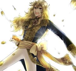  angry blonde_hair commentary_request female juugatsu_porte long_hair open_mouth oscar_francois_de_jarjayes reverse_trap solo versailles_no_bara 