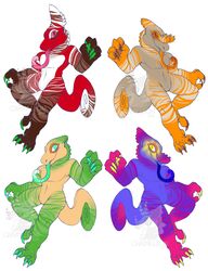  anthro avoid_posting candychameleon chameleon featureless_crotch flap-necked_chameleon group lizard looking_at_viewer male nude parson&#039;s_chameleon reptile scalie smile tongue tongue_out veiled_chameleon 