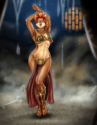  archie_comics belly_dancer bikini chained_up clothing costume female frazetta full-length_portrait hi_res huttslayer huttslayer_leia imminent_vore jabba_the_hutt leia_organa monster pinup portrait pose rancor sally_acorn sega slave_girl slave_leia_costume sonic_the_hedgehog_(archie) sonic_the_hedgehog_(comics) sonic_the_hedgehog_(series) star_wars swimwear two-piece_swimsuit 