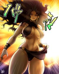  absurdres armlet battle_tendency black_hair black_panties breasts cleavage clothes_lift covered_nipples crown earrings eyebrows female genderswap_(mtf) highres jewelry jmg jojo_no_kimyou_na_bouken kars_(jojo) large_breasts licking licking_lips loincloth loincloth_lift long_hair mountain mountainous_horizon navel panties pelvic_curtain pelvic_curtain_lift red_eyes revealing_clothes rising_sun_flag rule_63 signature sound_effects sun sunburst sunlight sunrise thighs toned tongue tongue_out underboob underwear very_long_hair zooming_in 