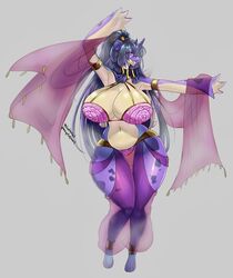  absurd_res accessory anthro anthrofied ass big_breasts big_butt biped black_hair breasts cleavage clothed clothing colored countershading curvy_figure dancing digital_media_(artwork) eyelashes female front_view full-length_portrait generation_1_pokemon gold_(metal) gold_jewelry hair harem_outfit hi_res huge_breasts huge_butt jewelry lapras long_hair navel nintendo pink_eyes pokemon pokemon_(species) pokemorph portrait shaded simple_background smile solo thick_thighs translucent translucent_clothing voluptuous white_background wide_hips zacianswords 