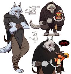  angry anthro armband barefoot belt belt_buckle black_claws black_ears black_eyes black_nose black_pupils black_sclera bodily_fluids boots bottomwear canid canine canis cape chibi clasp claws clenched_teeth cloak closed_eyes clothed clothing crossed_arms cute_expression cute_eyes death_(puss_in_boots) dialogue digitigrade domestic_cat dreamworks duo ears_down english_text facial_markings feathers feet felid feline felis fluffy fluffy_tail footwear frown fur green_eyes green_sclera grey_body grey_fur grin hand_behind_head happy hat hat_feather head_markings headgear headwear heart hi_res holding_object holding_weapon interspecies kneeling larger_anthro larger_male legwear long_tail looking_aside looking_at_another looking_at_partner looking_at_viewer looking_away looking_back looking_down loose_feather male male/male mammal markings mask_(marking) mostly_clothed multicolored_body multicolored_fur nervous nervous_expression nervous_grin nervous_smile nervous_sweat no_shoes orange_body pants patto_pib pink_nose pivoted_ears plantigrade poncho prick_ears pupils puss_in_boots_(dreamworks) puss_in_boots_(film) puss_in_boots_the_last_wish red_eyes scared shadow sharp_claws sharp_teeth sickle signature simple_background size_difference smaller_anthro smaller_male smile smirk sound_effects sparkles speech_bubble standing string striped_body striped_fur striped_markings stripes sweat sweatdrop symbol tabby_cat tail talking_to_another talking_to_partner teeth text thigh_boots thigh_highs tongue two_tone_body two_tone_fur weapon weapon_holster whiskers white_background white_body white_fur white_pupils wolf 