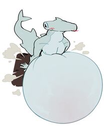  2024 animal_humanoid anthro belly belly_expansion belly_inflation beverage big_belly digital_media_(artwork) expansion fish fish_humanoid geyser grey_body ground_shark hammerhead_shark hi_res huge_belly humanoid hyper hyper_belly hyper_inflation inflatable inflation inflation_fetish liquid_inflation lying lying_on_self male marine marine_humanoid on_front overweight overweight_anthro shark shark_humanoid shark_tail shark_teeth side_view simple_background sitting solo tail water_inflation white_background wwsnke99 