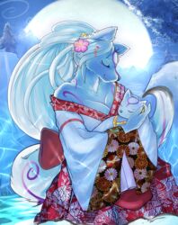  amaterasu_(okami) anthro asian_clothing breasts canid canine canis capcom chibiterasu_(okami) closed_eyes clothing clover_studio damn_lasso_tool deity east_asian_clothing female flower fur good_parenting group hair hi_res ice japanese_clothing kimono mammal mother_(lore) mother_and_child_(lore) mother_and_son_(lore) okami_(capcom) ookami parent_(lore) parent_and_child_(lore) parent_and_son_(lore) plant sleeping smile snow son_(lore) white_body white_fur white_hair wolf 