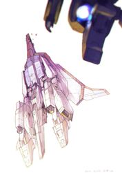  artist_name asshimar dated daue flying gundam highres mecha no_humans open_hand robot science_fiction solo_focus thrusters white_background zeta_gundam zeta_gundam_(mobile_suit) 