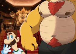  2021 2_frame_animation 2d_animation admiring animated anthro belly big_belly big_muscles blush body_hair bottomwear bowser chest_hair clothed clothing duo eyebrows faceless_character faceless_male facial_hair girl_staring_at_man&#039;s_chest gloves hair handwear happy_trail human inside koopa looking_at_another looking_at_muscles loop luigi male mammal mario_bros meme moustache musclegut muscular muscular_anthro muscular_male navel nintendo nipples open_mouth overweight overweight_anthro overweight_male pants pecs pubes scalie shirt short_playtime size_difference sparkles sparkling_eyes splashburr standing stare topless topless_male topwear 