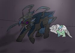  absurd_res arthropod changeling dangerous duo equid equine fan_character female feral friendship_is_magic hasbro hi_res male male/female mammal my_little_pony mythological_creature mythological_equine mythology natt333 pegasus signature wings 