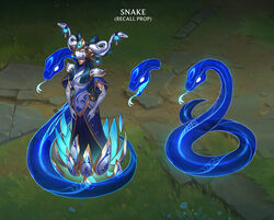  animal artist_name black_hair border character_name closed_mouth copyright_name elbow_gloves english_commentary english_text eye_mask female full_body gem gloves glowing grey_border hair_ornament league_of_legends lissandra_(league_of_legends) long_hair magic official_alternate_costume outdoors porcelain_lissandra short_sleeves snake snake_hair_ornament solo standing vegacolors white_gloves 