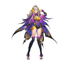  absurdres ahoge alternate_costume blonde_hair blush boots breasts brown_eyes cape closed_mouth commentary_request covered_navel detached_sleeves female fire_emblem fire_emblem_fates fire_emblem_heroes full_body gesoking gradient_clothes hair_ornament hand_up highres leotard lips long_hair looking_at_viewer medium_breasts official_art ophelia_(fire_emblem) ophelia_(resplendent)_(fire_emblem) shiny_skin simple_background smile solo standing thigh_boots thighhighs toeless_footwear toes white_background wing_cape wings 