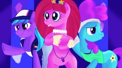  16:9 2016 azure_velour_(mlp) cutie_mark earth_pony equid equine female feral flashdancer_(mlp) friendship_is_magic group hair hasbro horse jbond mammal my_little_pony pacific_glow_(mlp) pony widescreen 