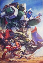  80s chill crab_(mecha) elchi_cargo gallop_(mecha) gallop_(walker_machine) jiron_amos mecha official_art oldschool rag_uralo rag_urao running sentou_mecha_xabungle takani_yoshiyuki walker_gallia xabungle_(mecha) 