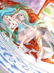  chinadress hatsune_miku shan-n thighhighs vocaloid 