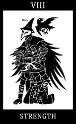  2016 4_toes 5_claws 5_fingers ambiguous_gender animal_humanoid anisodactyl armor avian avian_humanoid back_wings beak bird bird_humanoid black_and_white black_border bloodborne boots border button_(fastener) capelet card claws clothing coat corvid corvid_humanoid corvus_(genus) corvus_humanoid crow crow_humanoid digital_drawing_(artwork) digital_media_(artwork) dual_wielding eileen_the_crow_(bloodborne) empty_eyes english_text feathered_wings feathers feet female feral finger_claws fingers flying footwear fromsoftware front_view full-length_portrait group hat hat_feather head_turned headgear headwear henryk_(bloodborne) hi_res holding_object holding_weapon human humanoid infinity_symbol kneeling larger_human larger_humanoid larger_male loose_feather major_arcana male mammal melee_weapon monochrome number open_beak open_mouth oscine passerine portrait roman_numeral silhouette simple_background size_difference smaller_ambiguous smaller_feral sony_corporation sony_interactive_entertainment stitch_(sewing) strength_(tarot) sunnyclockwork symbol tail tail_feathers tarot tarot_card text threatening three-quarter_view toes topwear trenchcoat trio vambrace weapon white_background white_text winged_humanoid wings witch_hat 