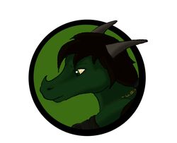  ambiguous_form ambiguous_gender black_hair clothed clothing eyebrows gaia green_body green_eyes grey_horn hair headshot_portrait hi_res horn lizard mystiec portrait reptile scalie shirt side_view simple_background solo topwear white_background zelian 